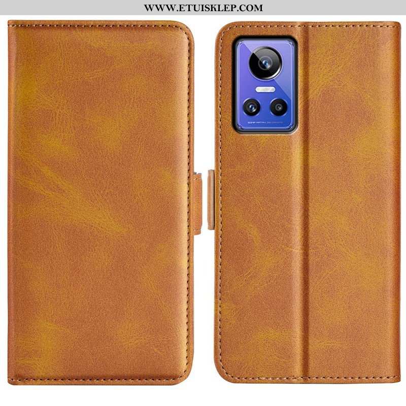 Etui Na Telefon do Realme GT Neo 3 Etui Folio Teksturowana Sztuczna Skóra